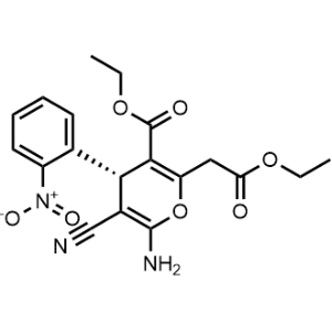 Ethyl (S)-6-amino-5-cyano-2-(2-ethoxy-2-oxoethyl)-4-(2-nitrophenyl)-4H-pyran-3-carboxylate|CS-0361331