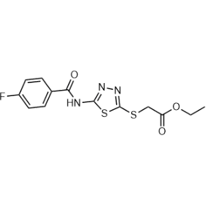 Ethyl 2-((5-(4-fluorobenzamido)-1,3,4-thiadiazol-2-yl)thio)acetate|CS-0361359