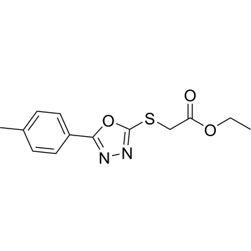 Ethyl 2-((5-(p-tolyl)-1,3,4-oxadiazol-2-yl)thio)acetate|CS-0361361