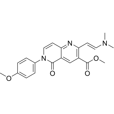 Methyl (E)-2-(2-(dimethylamino)vinyl)-6-(4-methoxyphenyl)-5-oxo-5,6-dihydro-1,6-naphthyridine-3-carboxylate|CS-0361660