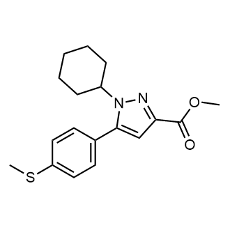 Methyl 1-cyclohexyl-5-(4-(methylthio)phenyl)-1H-pyrazole-3-carboxylate|CS-0361699