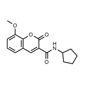 N-cyclopentyl-8-methoxy-2-oxo-2H-chromene-3-carboxamide|CS-0362510