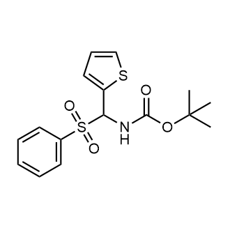 Tert-butyl ((phenylsulfonyl)(thiophen-2-yl)methyl)carbamate|CS-0362635