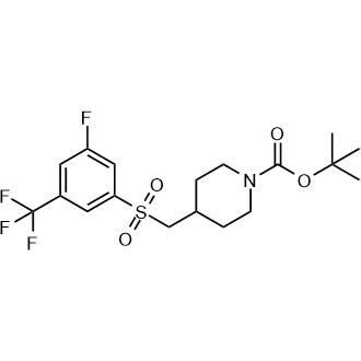 Tert-butyl 4-(((3-fluoro-5-(trifluoromethyl)phenyl)sulfonyl)methyl)piperidine-1-carboxylate|CS-0362676