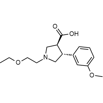 (3S,4R)-1-(2-ethoxyethyl)-4-(3-methoxyphenyl)pyrrolidine-3-carboxylic acid|CS-0362886