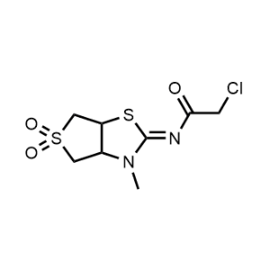 2-Chloro-N-(3-methyl-5,5-dioxidotetrahydrothieno[3,4-d]thiazol-2(3H)-ylidene)acetamide|CS-0363216