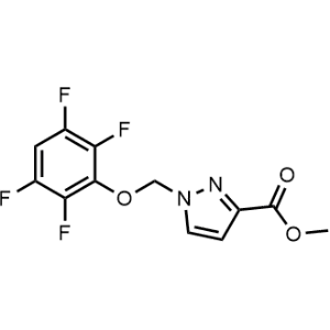 Methyl 1-((2,3,5,6-tetrafluorophenoxy)methyl)-1H-pyrazole-3-carboxylate|CS-0363258