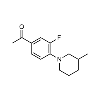 1-(3-Fluoro-4-(3-methylpiperidin-1-yl)phenyl)ethan-1-one|CS-0363465
