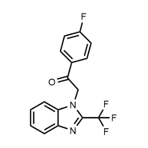 1-(4-Fluorophenyl)-2-(2-(trifluoromethyl)-1H-benzo[d]imidazol-1-yl)ethan-1-one|CS-0363543