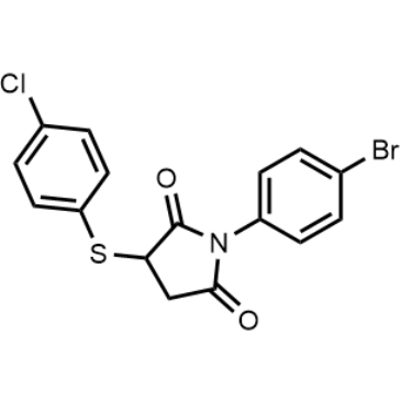 1-(4-Bromophenyl)-3-((4-chlorophenyl)thio)pyrrolidine-2,5-dione|CS-0363620