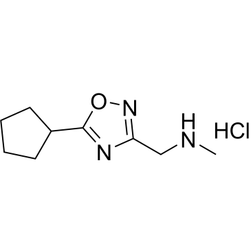 1-(5-Cyclopentyl-1,2,4-oxadiazol-3-yl)-N-methylmethanamine hydrochloride|CS-0363644