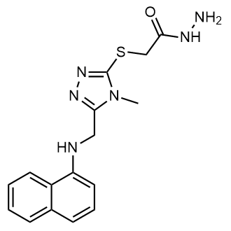 2-((4-Methyl-5-((naphthalen-1-ylamino)methyl)-4H-1,2,4-triazol-3-yl)thio)acetohydrazide|CS-0364102