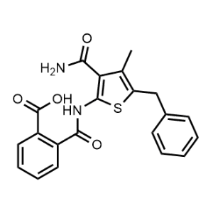 2-((5-Benzyl-3-carbamoyl-4-methylthiophen-2-yl)carbamoyl)benzoic acid|CS-0364162