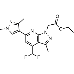Ethyl 2-(4-(difluoromethyl)-6-(1,3-dimethyl-1H-pyrazol-4-yl)-3-methyl-1H-pyrazolo[3,4-b]pyridin-1-yl)acetate|CS-0364543