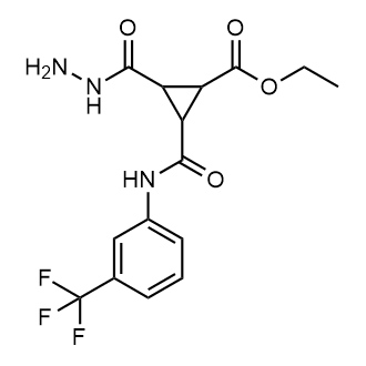 Ethyl 2-(hydrazinecarbonyl)-3-((3-(trifluoromethyl)phenyl)carbamoyl)cyclopropane-1-carboxylate|CS-0364814