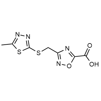 3-(((5-Methyl-1,3,4-thiadiazol-2-yl)thio)methyl)-1,2,4-oxadiazole-5-carboxylic acid|CS-0365393