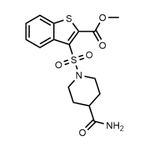 Methyl 3-((4-carbamoylpiperidin-1-yl)sulfonyl)benzo[b]thiophene-2-carboxylate|CS-0365455