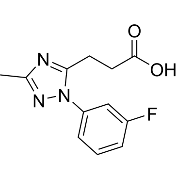 3-(1-(3-Fluorophenyl)-3-methyl-1H-1,2,4-triazol-5-yl)propanoic acid|CS-0365494