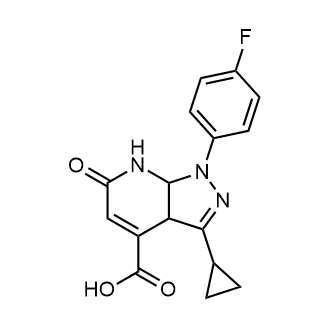 3-Cyclopropyl-1-(4-fluorophenyl)-6-oxo-3a,6,7,7a-tetrahydro-1H-pyrazolo[3,4-b]pyridine-4-carboxylic acid|CS-0365922