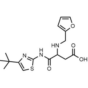 4-((4-(Tert-butyl)thiazol-2-yl)amino)-3-((furan-2-ylmethyl)amino)-4-oxobutanoic acid|CS-0366156