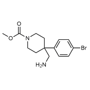 Methyl 4-(aminomethyl)-4-(4-bromophenyl)-1-piperidinecarboxylate|CS-0366408