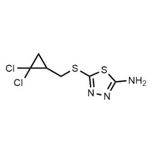 5-(((2,2-Dichlorocyclopropyl)methyl)thio)-1,3,4-thiadiazol-2-amine|CS-0366829