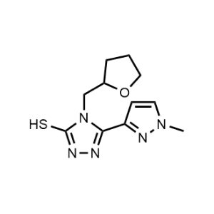 5-(1-Methyl-1H-pyrazol-3-yl)-4-((tetrahydrofuran-2-yl)methyl)-4H-1,2,4-triazole-3-thiol|CS-0366861