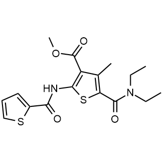 Methyl 5-(diethylcarbamoyl)-4-methyl-2-(thiophene-2-carboxamido)thiophene-3-carboxylate|CS-0366968