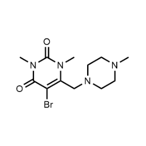 5-Bromo-1,3-dimethyl-6-((4-methylpiperazin-1-yl)methyl)pyrimidine-2,4(1H,3H)-dione|CS-0367150