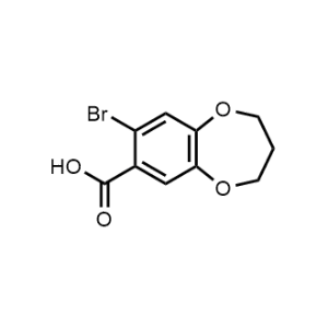 8-Bromo-3,4-dihydro-2H-1,5-benzodioxepin-7-carboxylic acid|CS-0367533