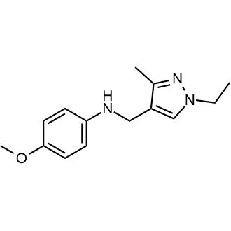 N-((1-ethyl-3-methyl-1H-pyrazol-4-yl)methyl)-4-methoxyaniline|CS-0367570