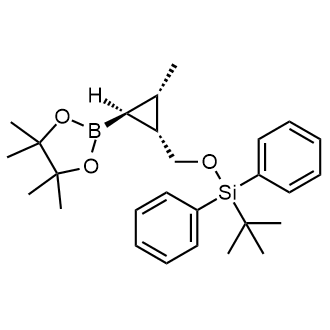 rel-tert-Butyl(((1R,2S,3S)-2-methyl-3-(4,4,5,5-tetramethyl-1,3,2-dioxaborolan-2-yl)cyclopropyl)methoxy)diphenylsilane|CS-0368579