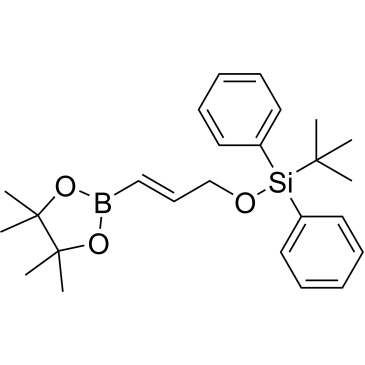 tert-Butyldiphenyl((3-(4,4,5,5-tetramethyl-1,3,2-dioxaborolan-2-yl)allyl)oxy)silane|CS-0368584