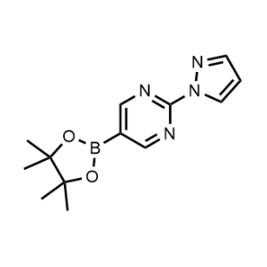 2-(1H-Pyrazol-1-yl)-5-(4,4,5,5-tetramethyl-1,3,2-dioxaborolan-2-yl)pyrimidine|CS-0368986