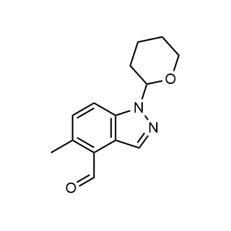 5-Methyl-1-(tetrahydro-2H-pyran-2-yl)-1H-indazole-4-carbaldehyde|CS-0370715