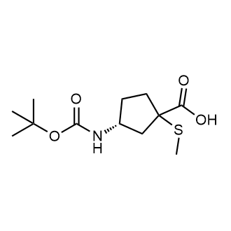 (3R)-3-((tert-Butoxycarbonyl)amino)-1-(methylthio)cyclopentanecarboxylic acid|CS-0371733