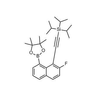 ((2-Fluoro-8-(4,4,5,5-tetramethyl-1,3,2-dioxaborolan-2-yl)naphthalen-1-yl)ethynyl)triisopropylsilane