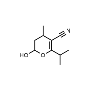 2-Hydroxy-6-isopropyl-4-methyl-3,4-dihydro-2H-pyran-5-carbonitrile|CS-0372480