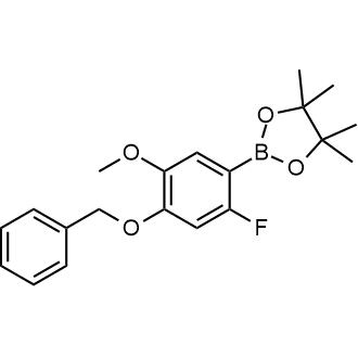 2-(4-(Benzyloxy)-2-fluoro-5-methoxyphenyl)-4,4,5,5-tetramethyl-1,3,2-dioxaborolane|CS-0372973