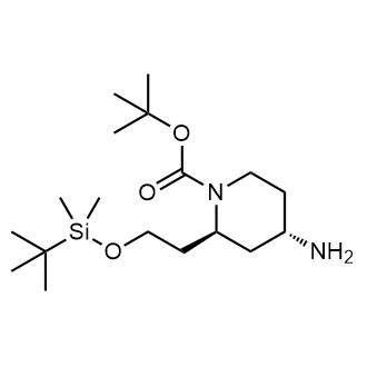 (2S,4S)-tert-Butyl 4-amino-2-(2-((tert-butyldimethylsilyl)oxy)ethyl)piperidine-1-carboxylate|CS-0373224