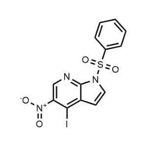 4-Iodo-5-nitro-1-(phenylsulfonyl)-1H-pyrrolo[2,3-b]pyridine|CS-0373583