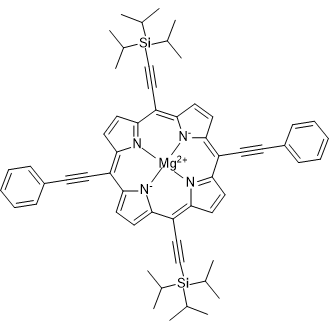 [5,15-Bis(phenylethynyl)-10,20-bis[(triisopropylsilyl)ethynyl]porphyrinato]magnesium(II)|CS-0373731
