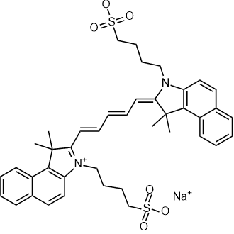 Sodium 4-(2-((1E,3E,5E)-5-(1,1-dimethyl-3-(4-sulfonatobutyl)-1H-benzo[e]indol-2(3H)-ylidene)penta-1,3-dien-1-yl)-1,1-dimethyl-1H-benzo[e]indol-3-ium-3-yl)butane-1-sulfonate|CS-0373772