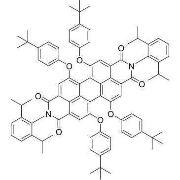 5,6,12,13-Tetrakis(4-(tert-butyl)phenoxy)-2,9-bis(2,6-diisopropylphenyl)anthra[2,1,9-def:6,5,10-d'e'f']diisoquinoline-1,3,8,10(2H,9H)-tetraone|CS-0373788