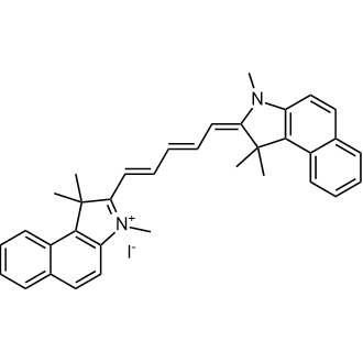 1,1,3-Trimethyl-2-((1E,3E,5E)-5-(1,1,3-trimethyl-1H-benzo[e]indol-2(3H)-ylidene)penta-1,3-dien-1-yl)-1H-benzo[e]indol-3-ium iodide|CS-0373789