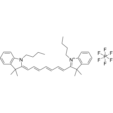 1-Butyl-2-((1E,3E,5E,7Z)-7-(1-butyl-3,3-dimethylindolin-2-ylidene)hepta-1,3,5-trien-1-yl)-3,3-dimethyl-3H-indol-1-ium hexafluorophosphate(V)|CS-0373800