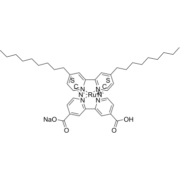 Bis(isothiocyanato)(2,2'-bipyridyl-4,4'-dicarboxylato)(4,4'-dinonyl-2,2'-bipyridyl)ruthenium(II) sodium salt|CS-0373845