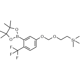 Trimethyl(2-((3-(4,4,5,5-tetramethyl-1,3,2-dioxaborolan-2-yl)-4-(trifluoromethyl)phenoxy)methoxy)ethyl)silane|CS-0375134