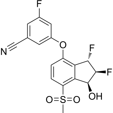 3-(((1S,2S,3S)-2,3-Difluoro-1-hydroxy-7-(methylsulfonyl)-2,3-dihydro-1H-inden-4-yl)oxy)-5-fluorobenzonitrile|CS-0375390