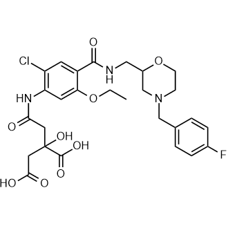 4-(Citramide)-5-chloro-2-ethoxy-N-((4-(4-fluorobenzyl)-2-morpholino)methyl)benzamide Mosapride Impurity|CS-0376286